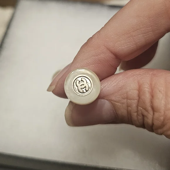 Chanel Coco Mark Resin Earrings - Picture 3 of 6